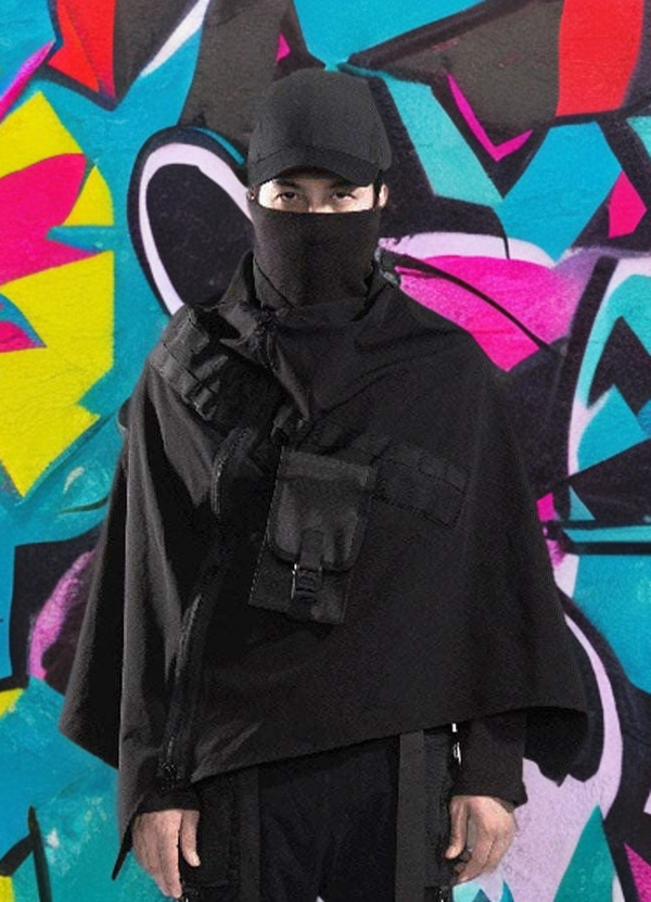 Techwear Cloak | Men's Futuristic