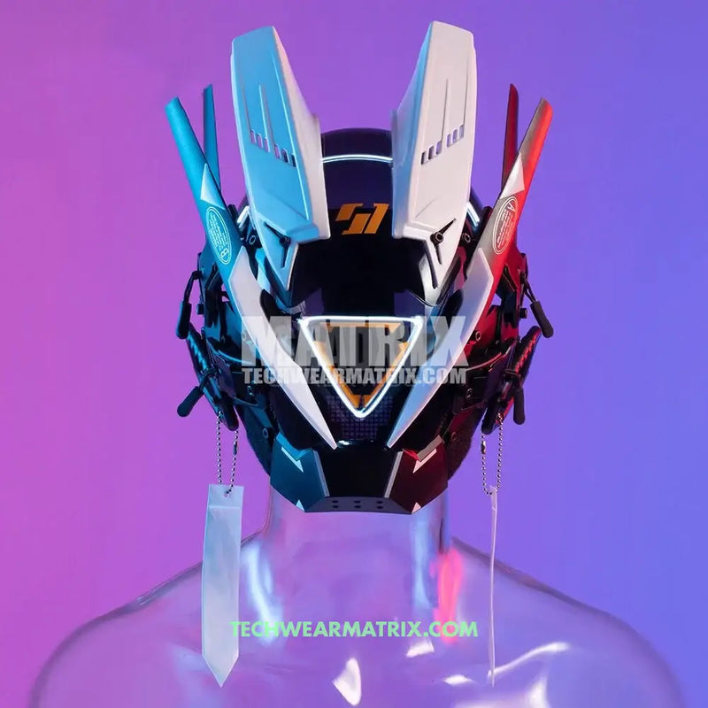 Bicolor Cyberpunk Helmet