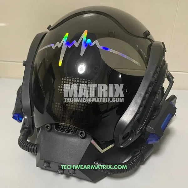 Blue LED Cyberpunk Helmet