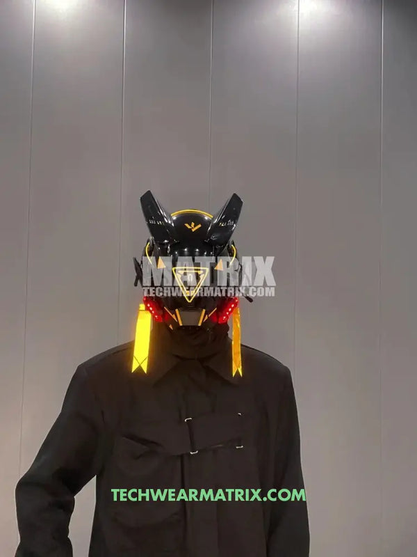 Cyberpunk Helmet Yellow
