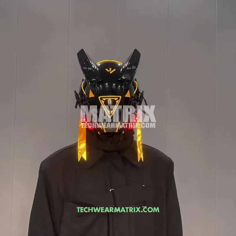 Cyberpunk Helmet Yellow
