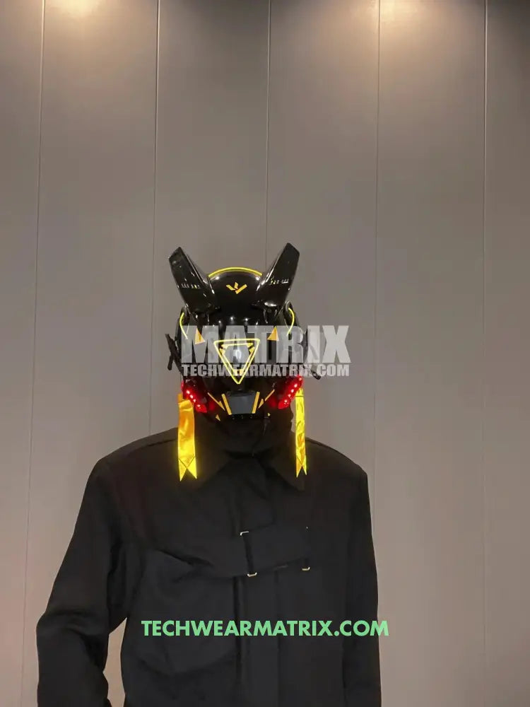 Cyberpunk Helmet Yellow
