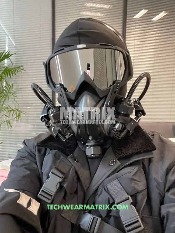 Half Cyberpunk Helmet